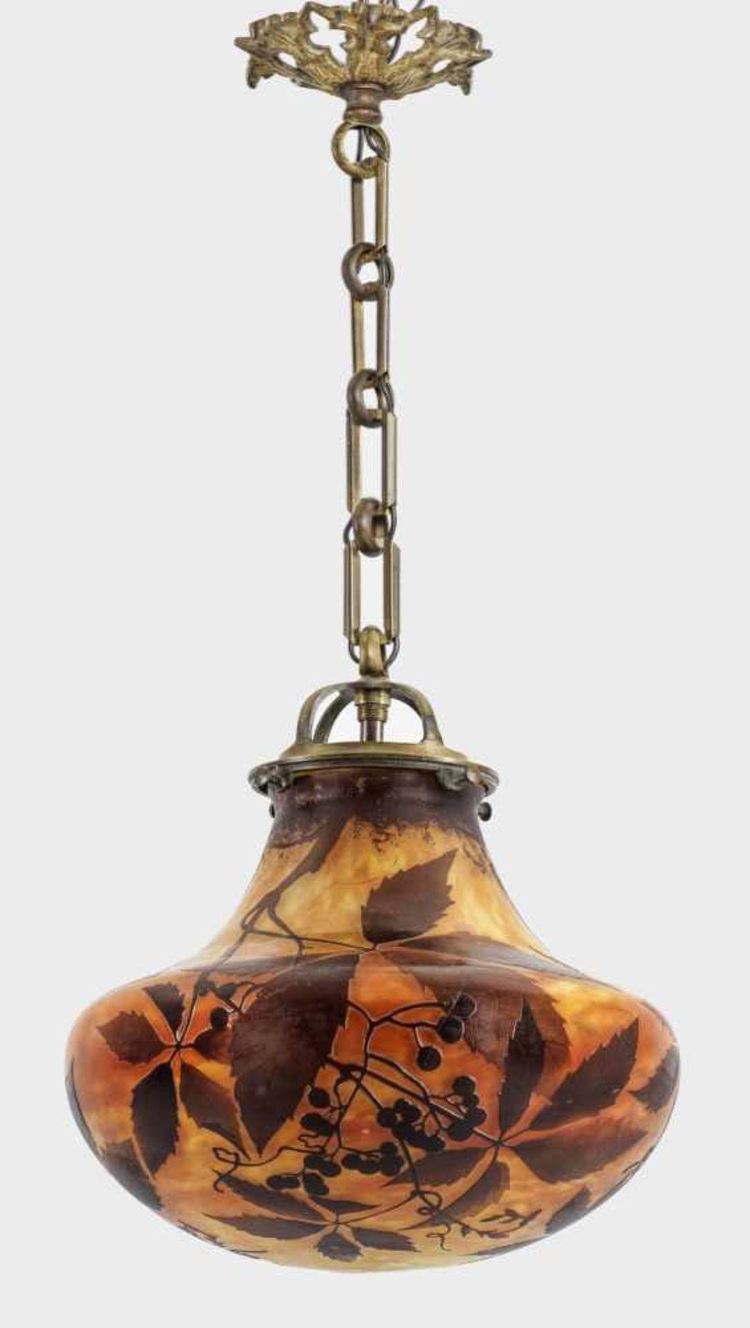 Jugendstil-Deckenlampe von Daum Nancy