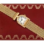 Seltene Cartier-Damenarmbanduhr "Calandre-Romane" von 2000