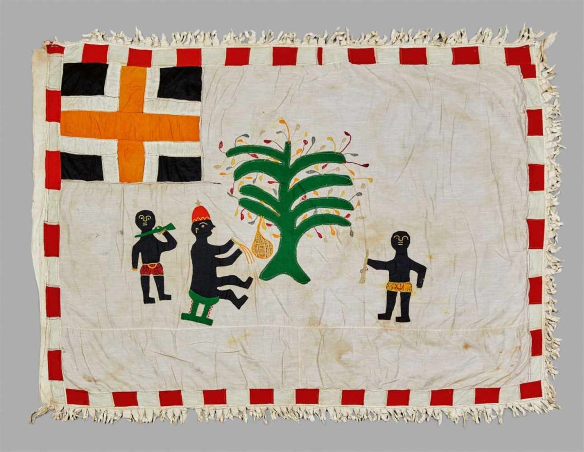 TWO FANTE ASAFO FLAGS