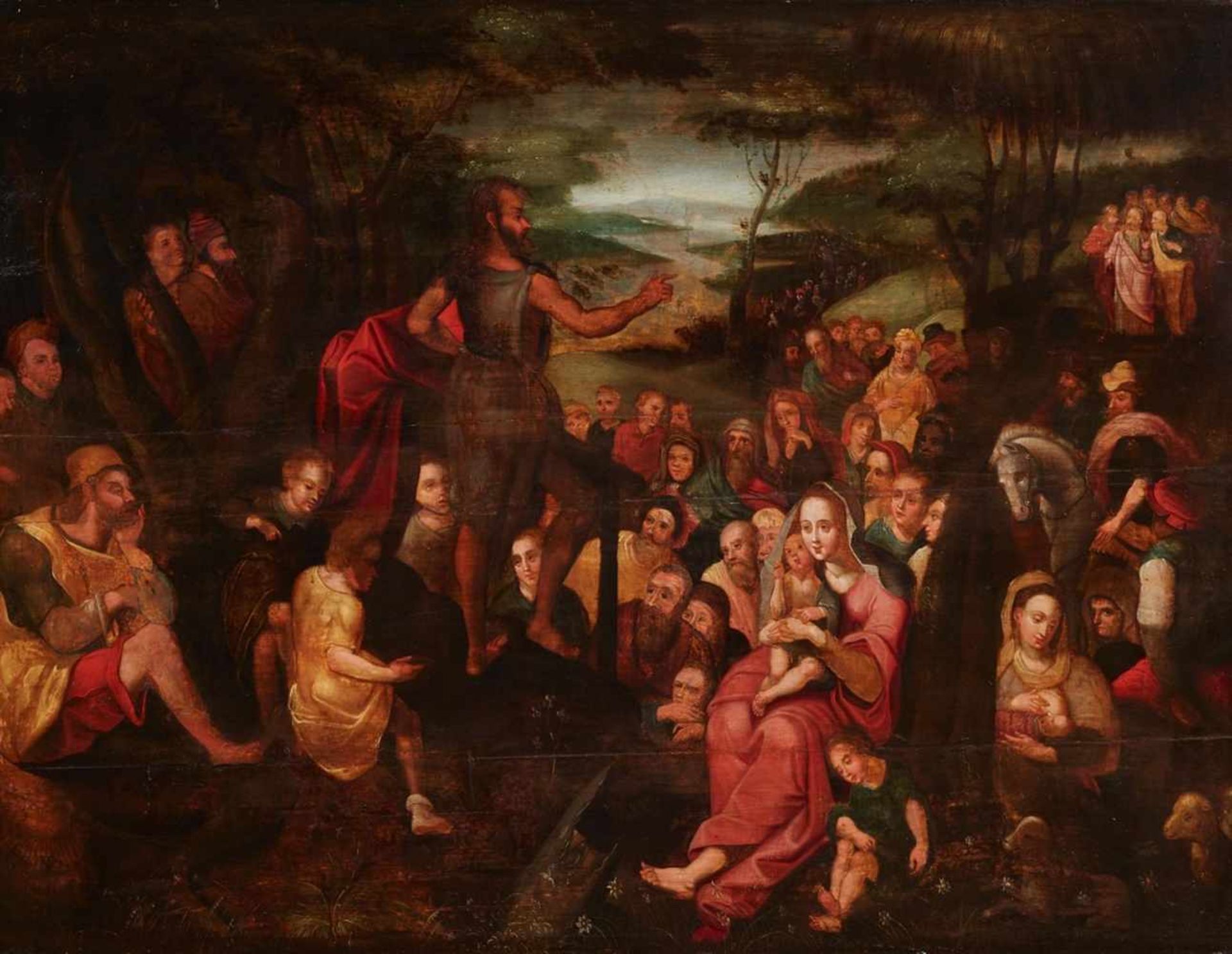 Flemish School, 17th centuryJohn the Baptist Preaching