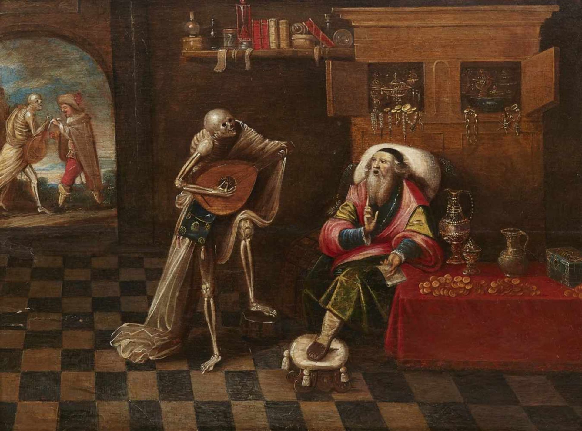 Frans Francken the Younger, direct follower (17th century)Death and the Rich Man