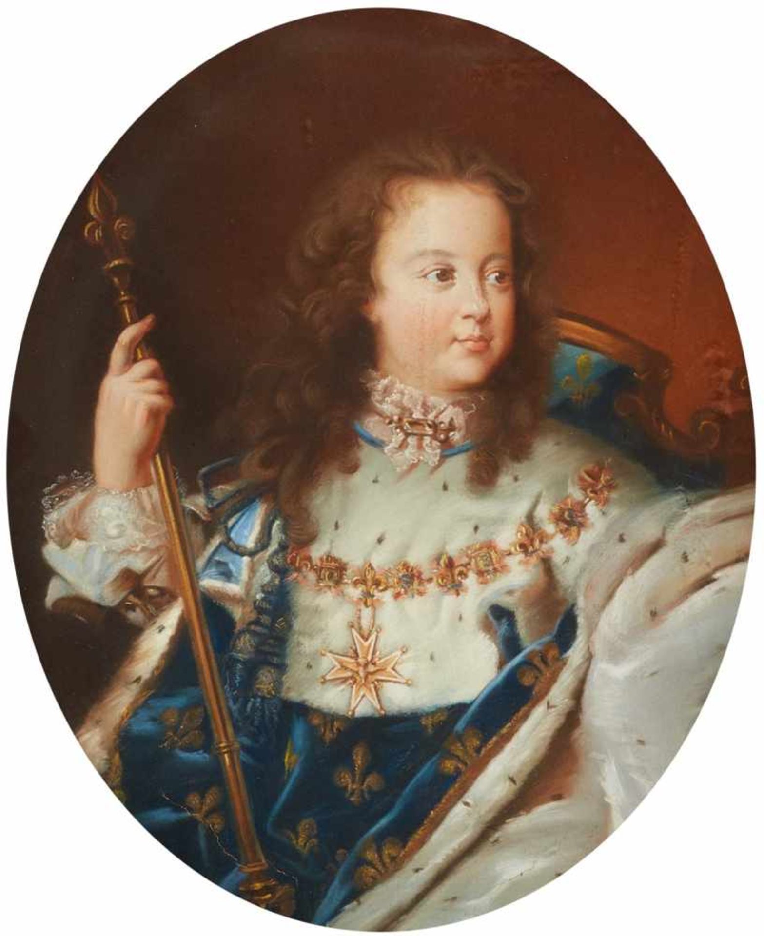 French School, 18th/19th centuryPortrait of Louis XV after Hyacinthe Rigaud