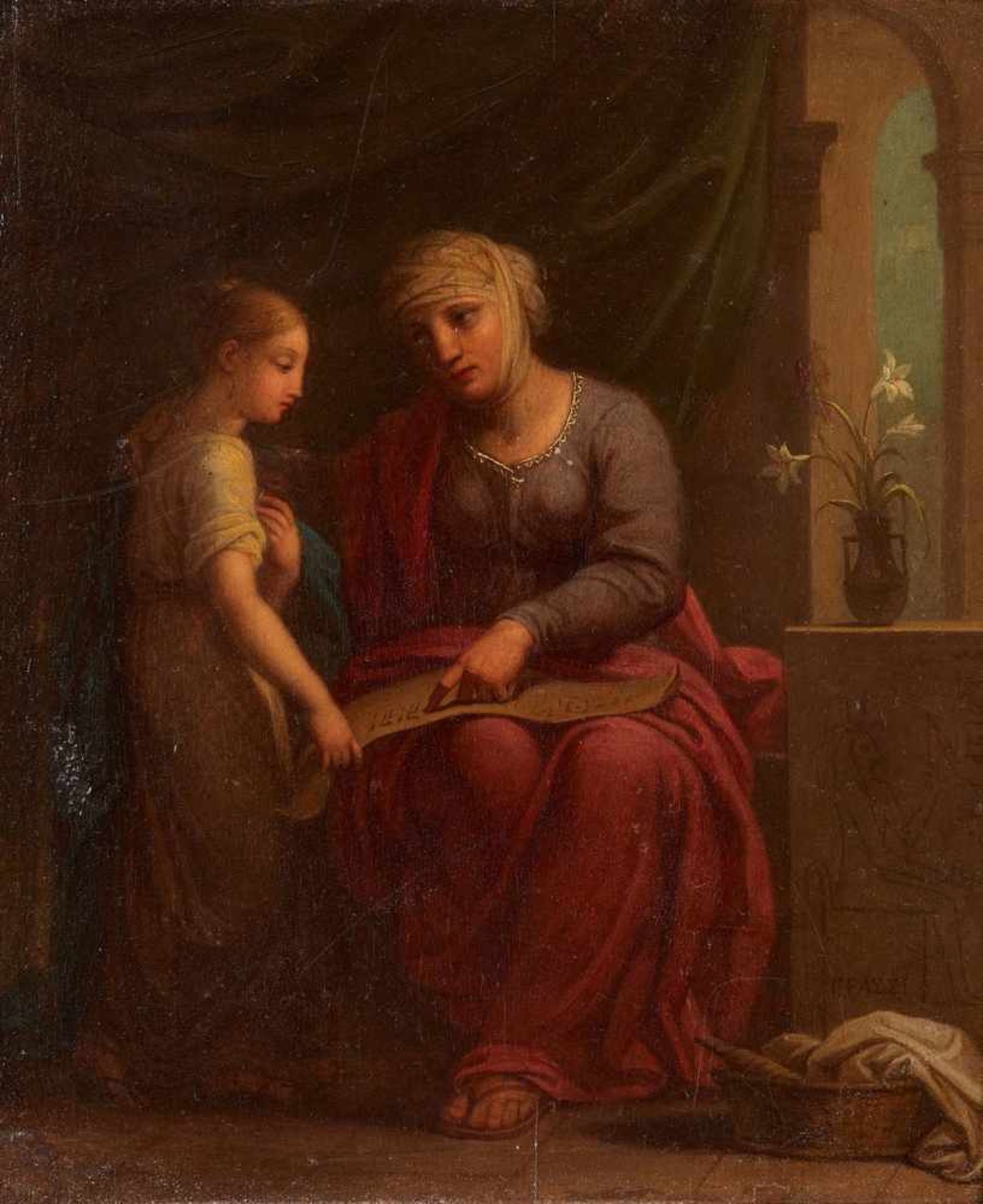 Josef Grassi, attributed toThe Education of the Virgin