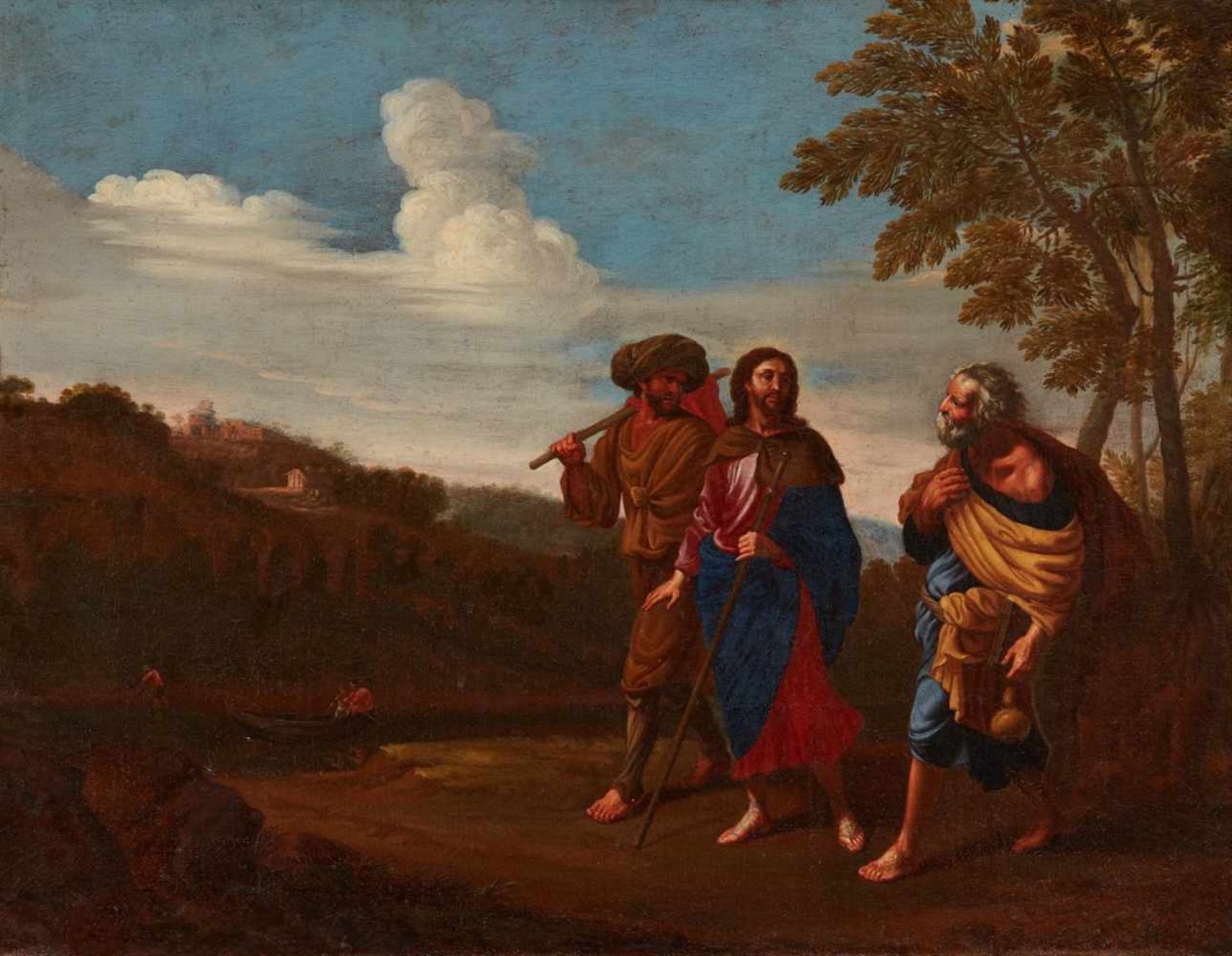 Flemish School, circa 1700Christ on the Way to Emmaus