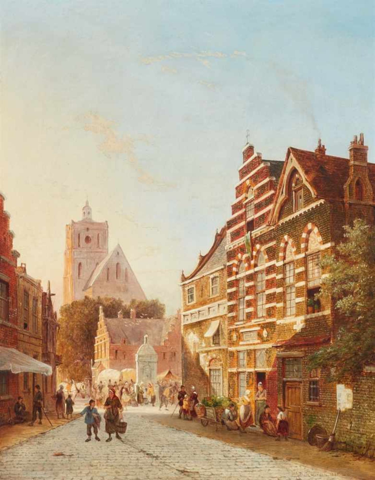 Pieter Cornelis DommersenStreet in Old Utrecht