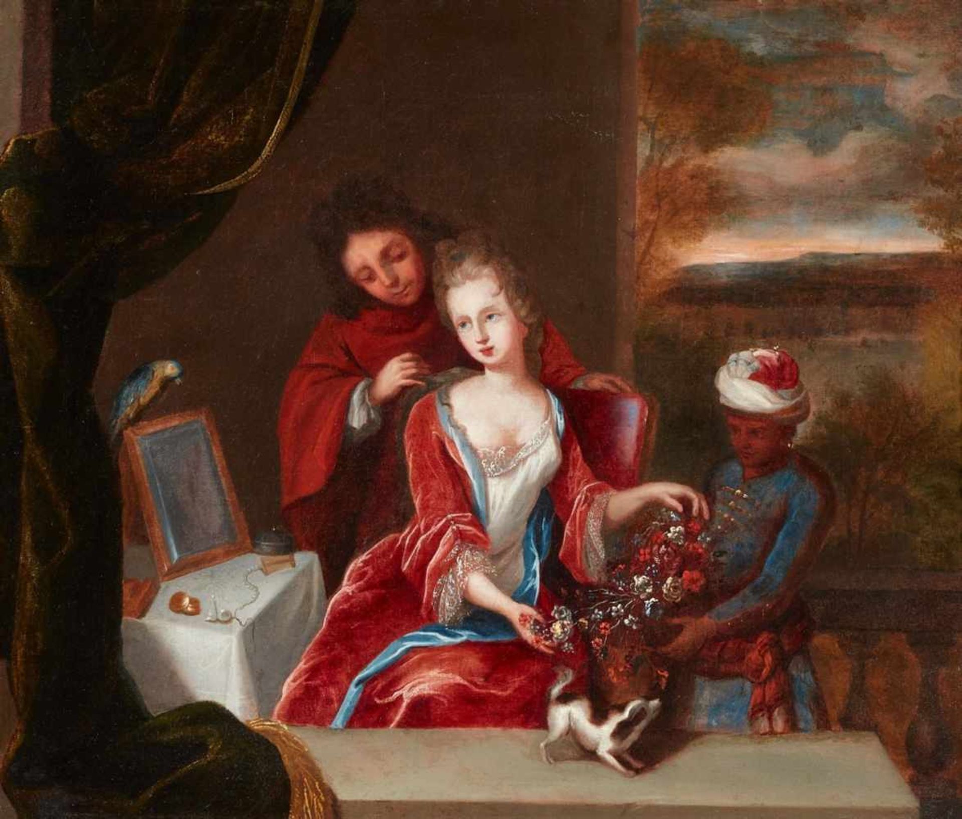 German or French School, 18th centuryCourtship Scene