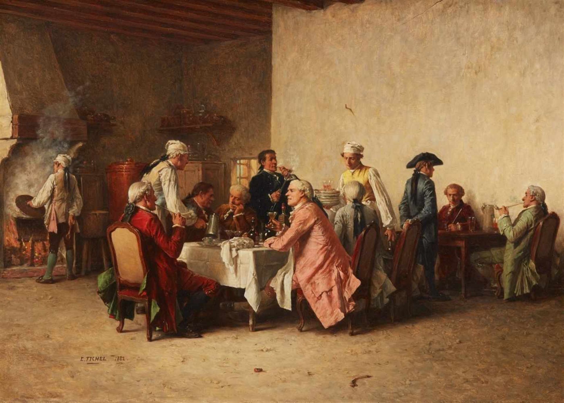 Eugène FichelTavern Scene<