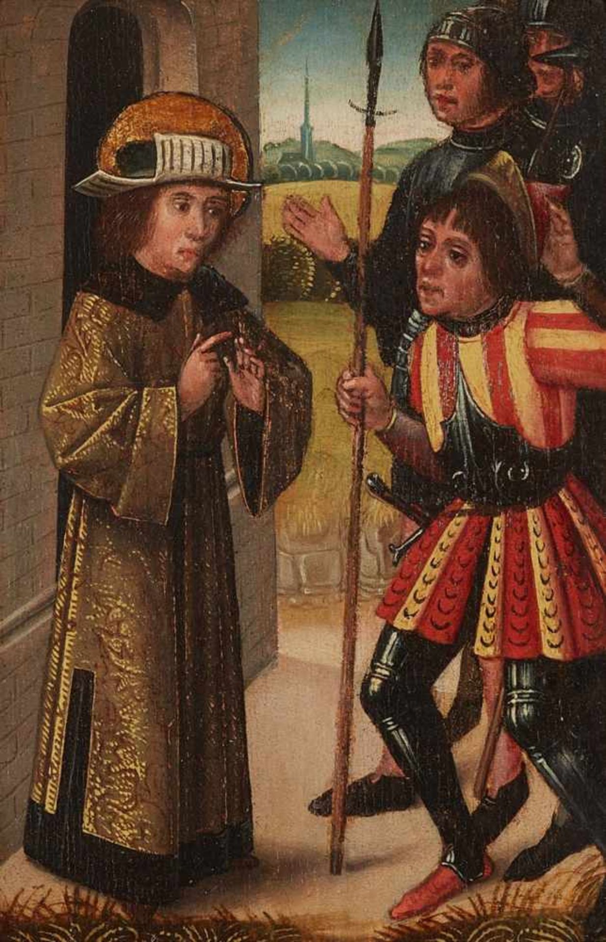 Southwest German School, circa 1500Three Scenes from the Life of Job