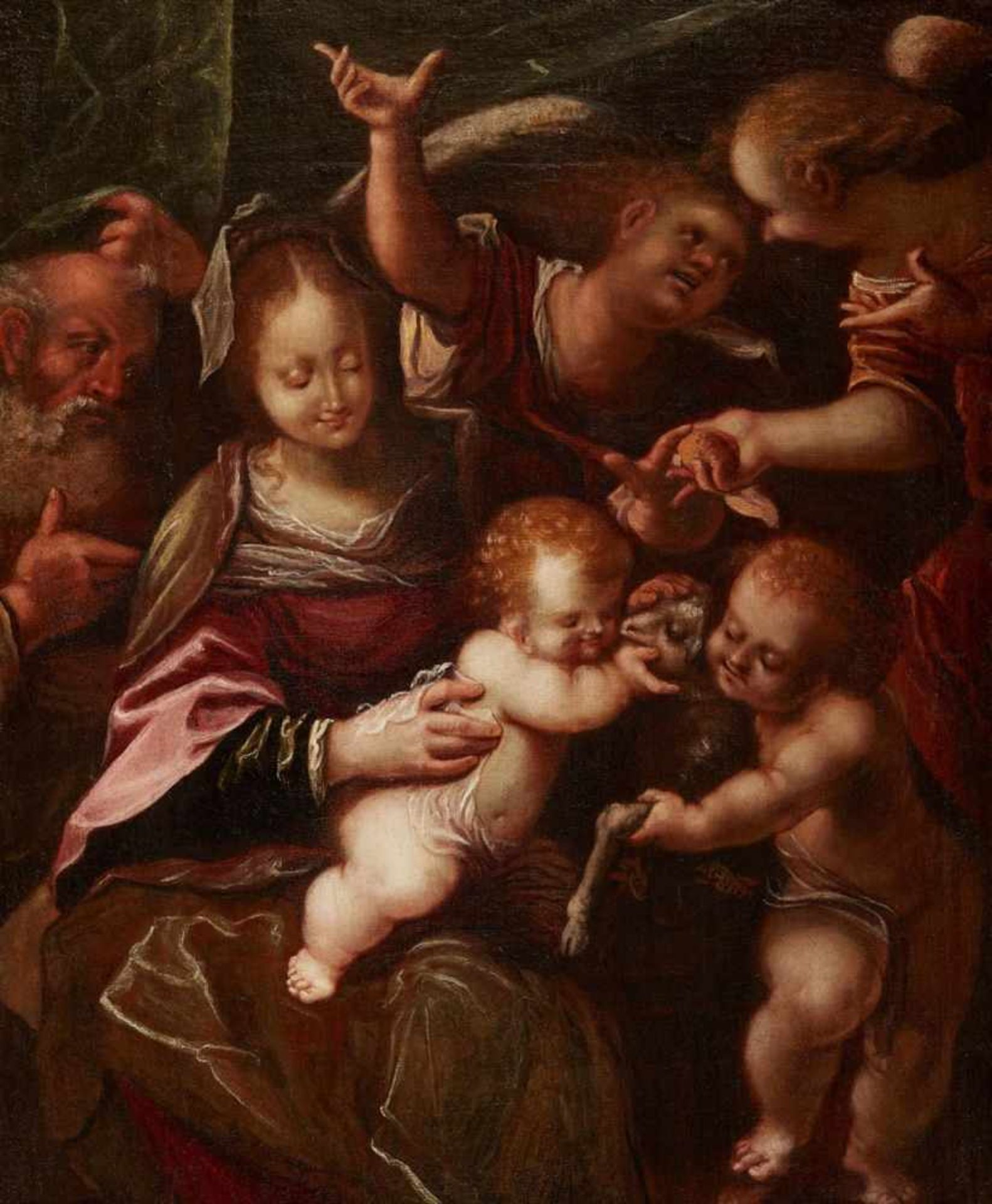 Prague SchoolThe Holy Family with Saint John the Baptist