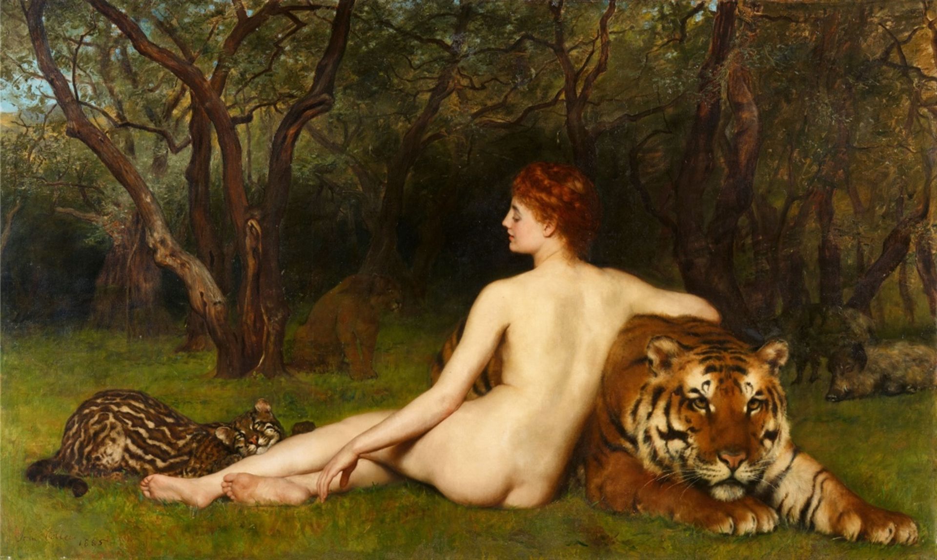 John CollierCirceOil on canvas. 133 x 219 cm.Signed and dated lower left: John Collier 1885.