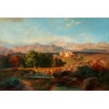 Fritz BambergerCountryside in AndalusiaOil on canvas (relined). 69.5 x 102 cm.Signed and dated lower