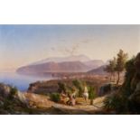 Carl Wilhelm GötzloffView of SorrentOil on canvas (relined). 86.5 x 132 cm.Signed lower right: C.