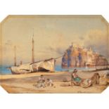 Giacinto GiganteView of the Coast at Ischia with the Castello AragoneseWatercolour on paper, laid