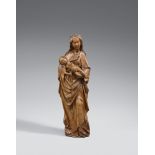 The Virgin and Child, probably Upper Rhine Region, circa 1470/80Carved in the round. Minimal remains