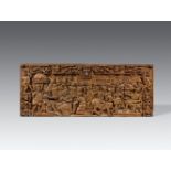 A Netherlandish carved wooden relief with scenes from the Old Testament, around 1600Formed from