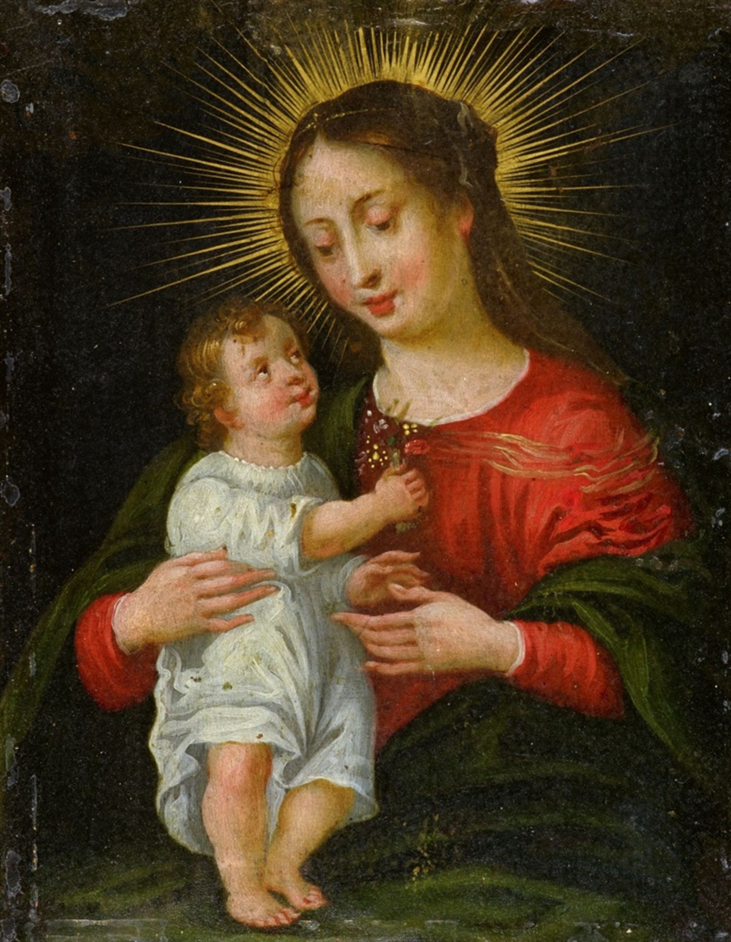 Gabriel FranckThe Virgin and ChildOil on copper. 20.5 x 16 cm.ProvenancePrivate collection, Great