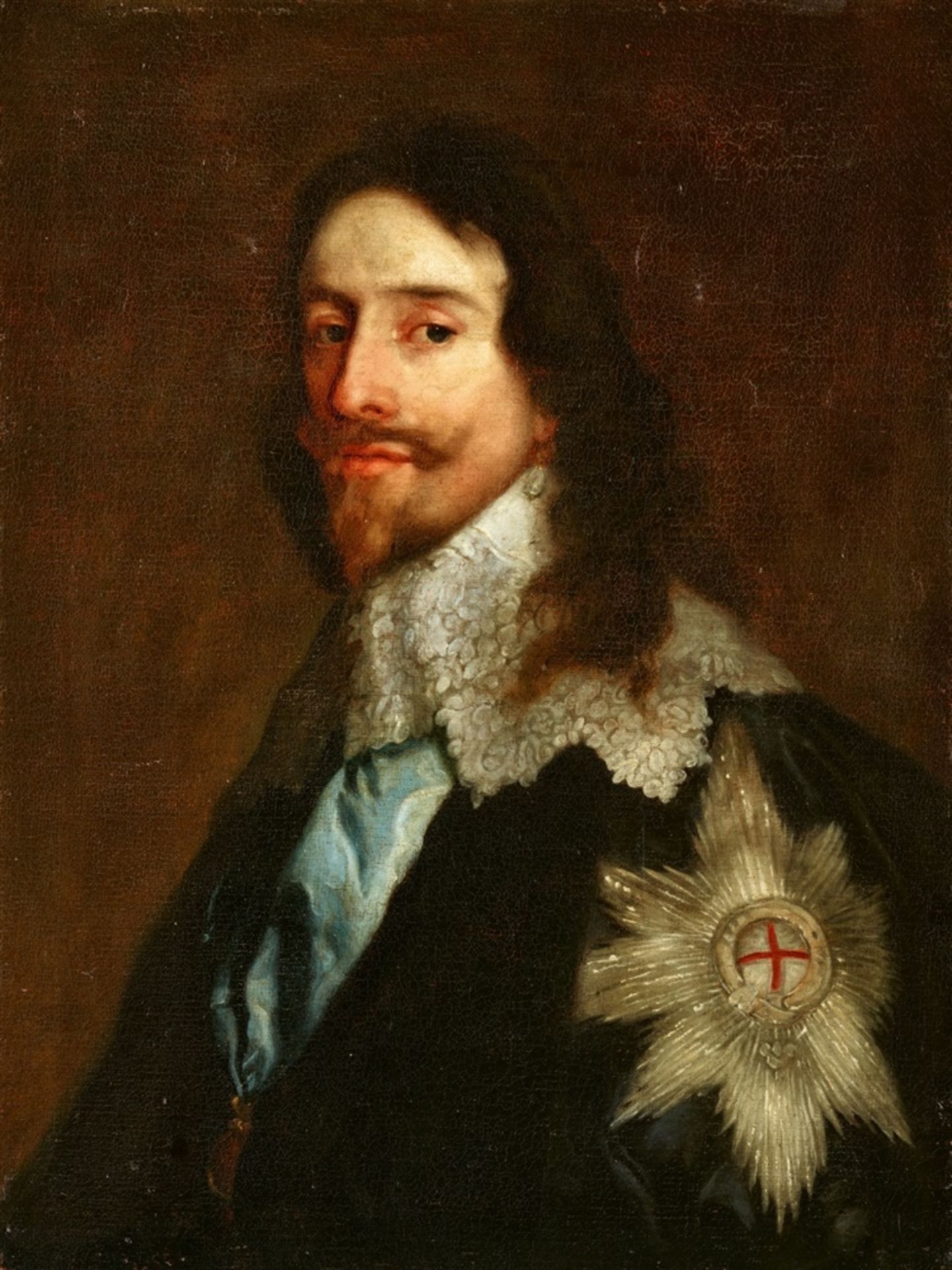 Anthony Van Dyck, circle ofPortrait of Charles I, King of EnglandOil on canvas (relined). 69 x 52