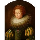 Frans Pourbus the Younger, circle ofPortrait of a Lady in a RuffOil on panel. 44 x 35.5 cm.