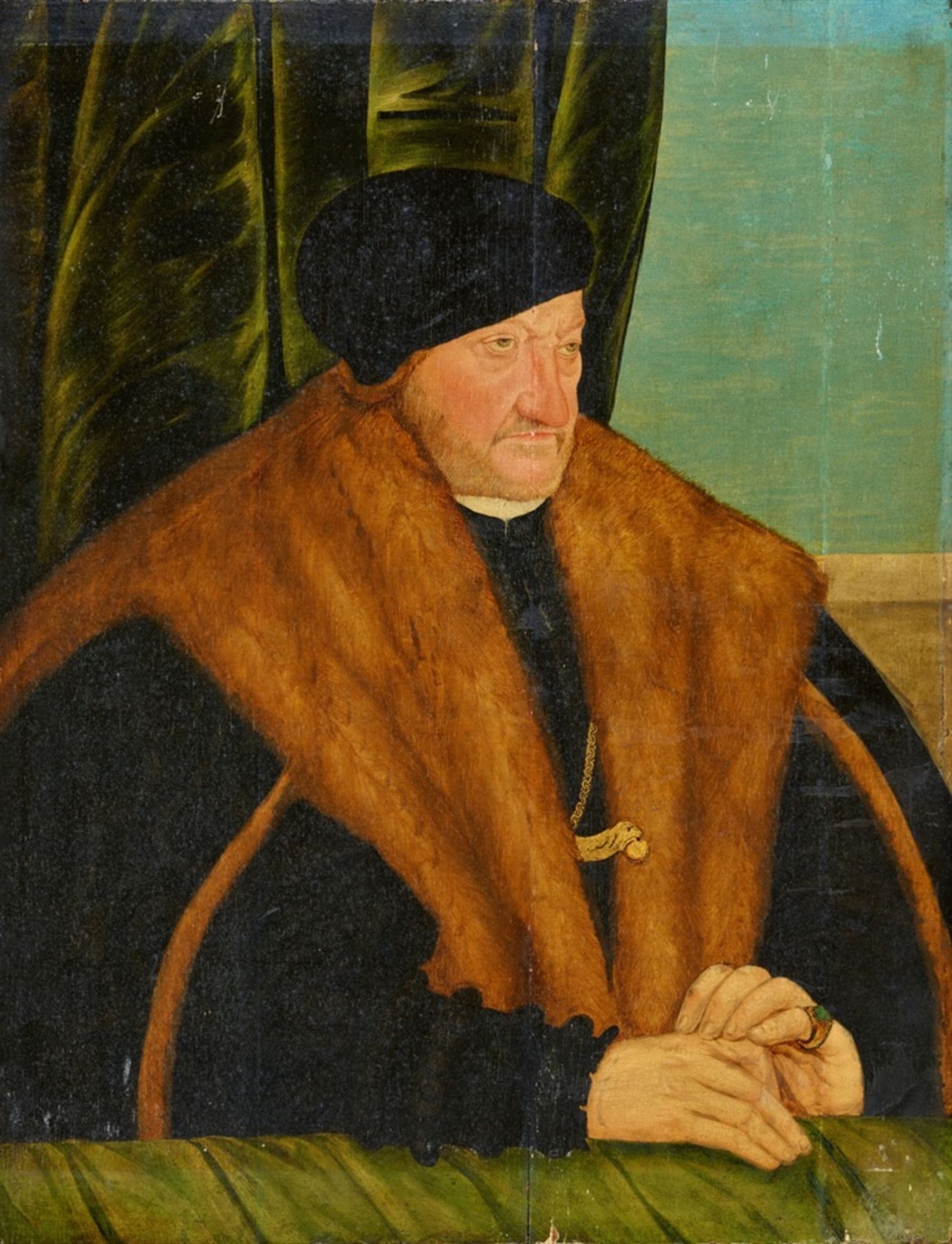 Hans Krell, attributed toPrince Elector August of Saxony (1526-1586)Oil on panel (parquetted). 62