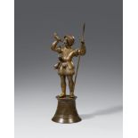 A Nuremberg bronze figure of a hunting groom, around 1570/1580Cast in the round, chased, and with