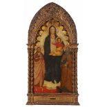 Jacopo di Cione, studio ofThe Virgin and Child with John the Baptist and Saint Antony the
