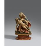 A late 15th century carved wooden pietà group, presumably Upper Rhine RegionCarved in the round,