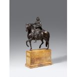 A bronze equestrian statue of Louis XIV after Martin Desjardins (van den Bogaert)Bronze sculpture