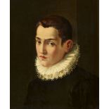 Agnolo Bronzino, attributed toPortrait of a young manOil on panel. 45.5 x 37 cm.ProvenanceThe