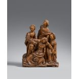 A carved oak relief from a crucifixion scene, Antwerp, first quarter 16th centuryCarved from two
