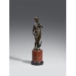 An Italian bronze figure of Juno, around 1600Chased bronze figure cast in the round and with old