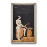 Two marble plaques with sacrificial scenesPolychrome marble on white and black marble with gilt