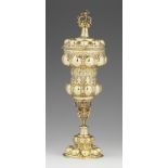 A Nuremberg Renaissance silver gobletSilver-gilt goblet with a gadrooned base supporting a waisted