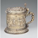 A rare Halle silver tankardSilver; with remains of gilding. Silver tankard with remnants of former