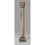 A Romanesque columnSlightly tapering basalt column with remnants of iron mountings. Presumably