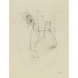 Hans BellmerÉtude pour "Claquemur"Bleistiftzeichnung auf festem glatten Velin 31 x 24,7 cm Unter