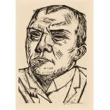 Max BeckmannSelbstbildnisOriginal-Holzschnitt auf cremefarbenem Büttenpapier 22,5 x 15,5 cm (50,5