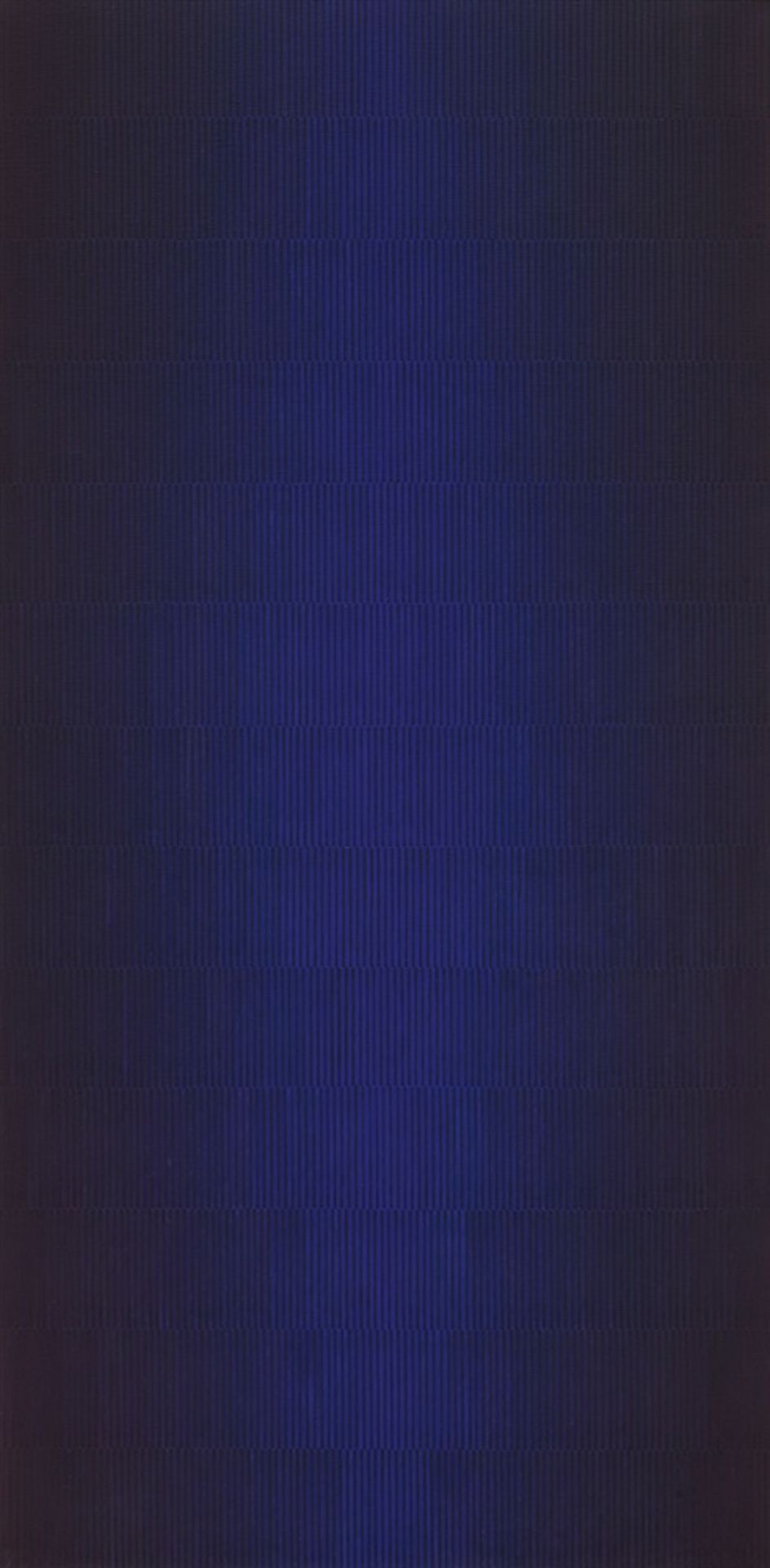 Johannes GeccelliBlauscheinAcryl auf Leinwand 200 x 100 cm. Rückseitig auf der Leinwand signiert und