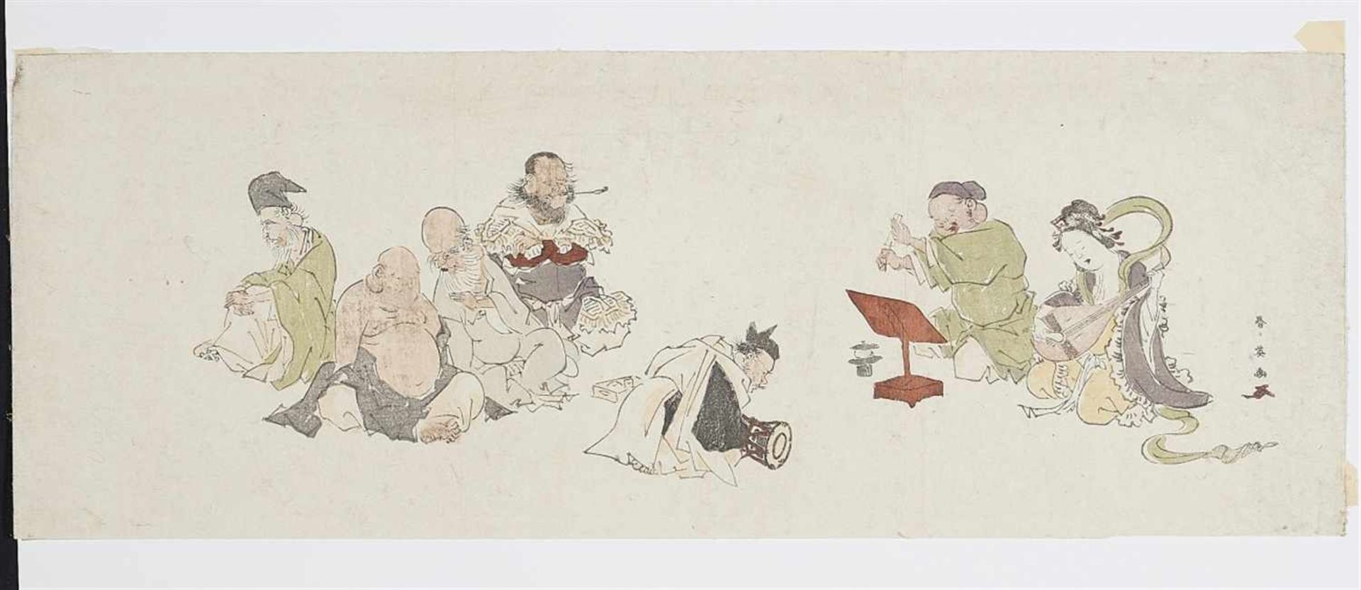 Kitagawa Utamaro (1754-1806), Hosoda Eishi (1756-1829) and Katsukawa Shun’ei (1762-1819) - Bild 4 aus 4