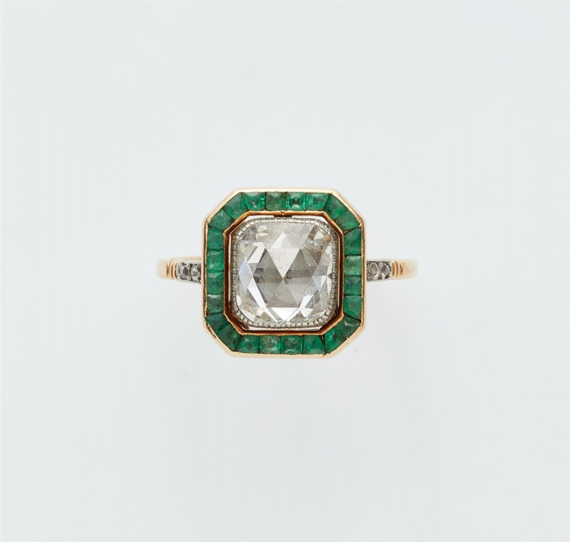 Belle Epoque-Ring mit Diamantrose