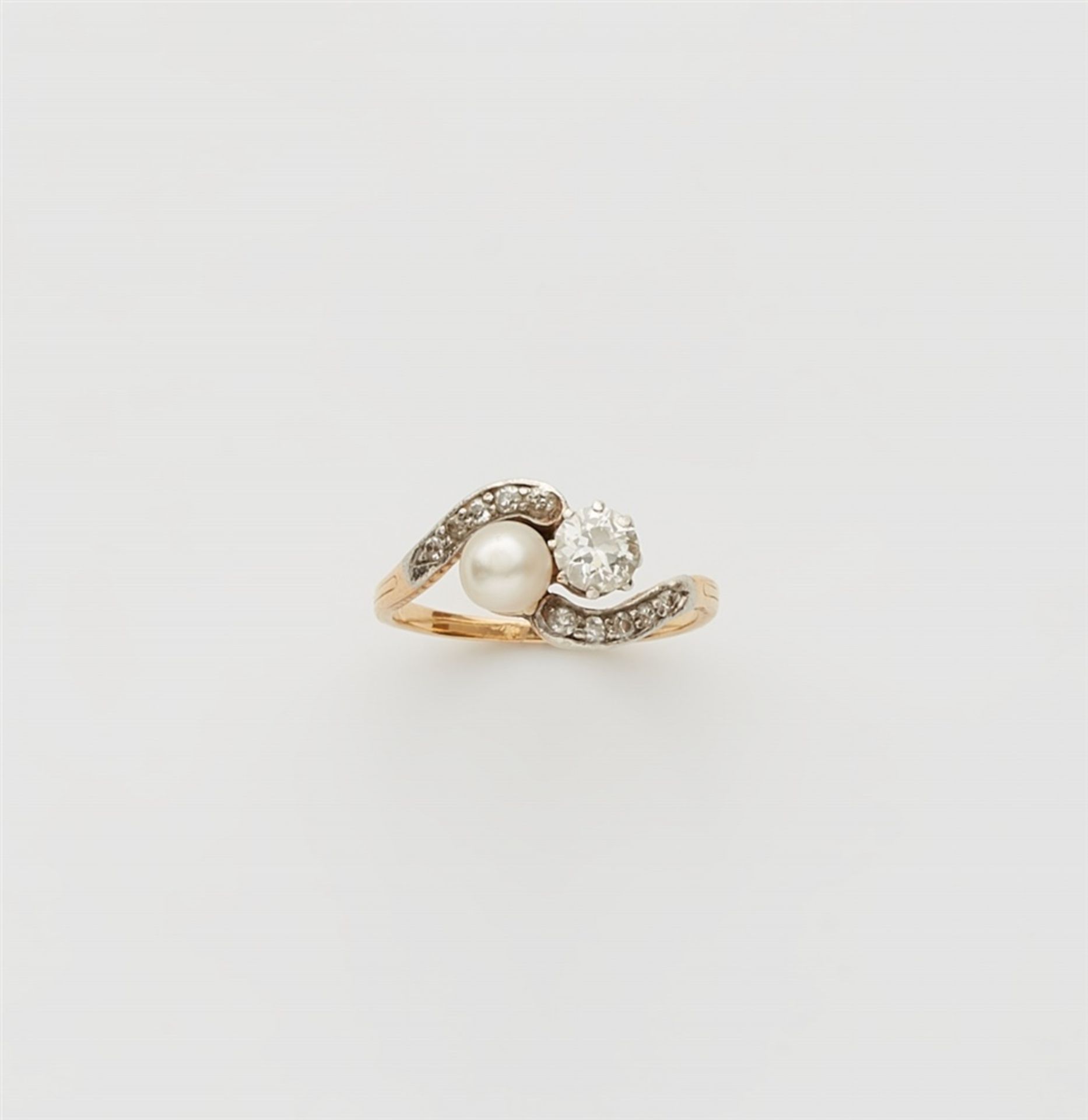 Toi-et-Moi-Ring mit Diamanten