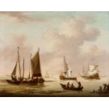 Willem KettZwei Seestücke mit holländischen Schiffen und Booten