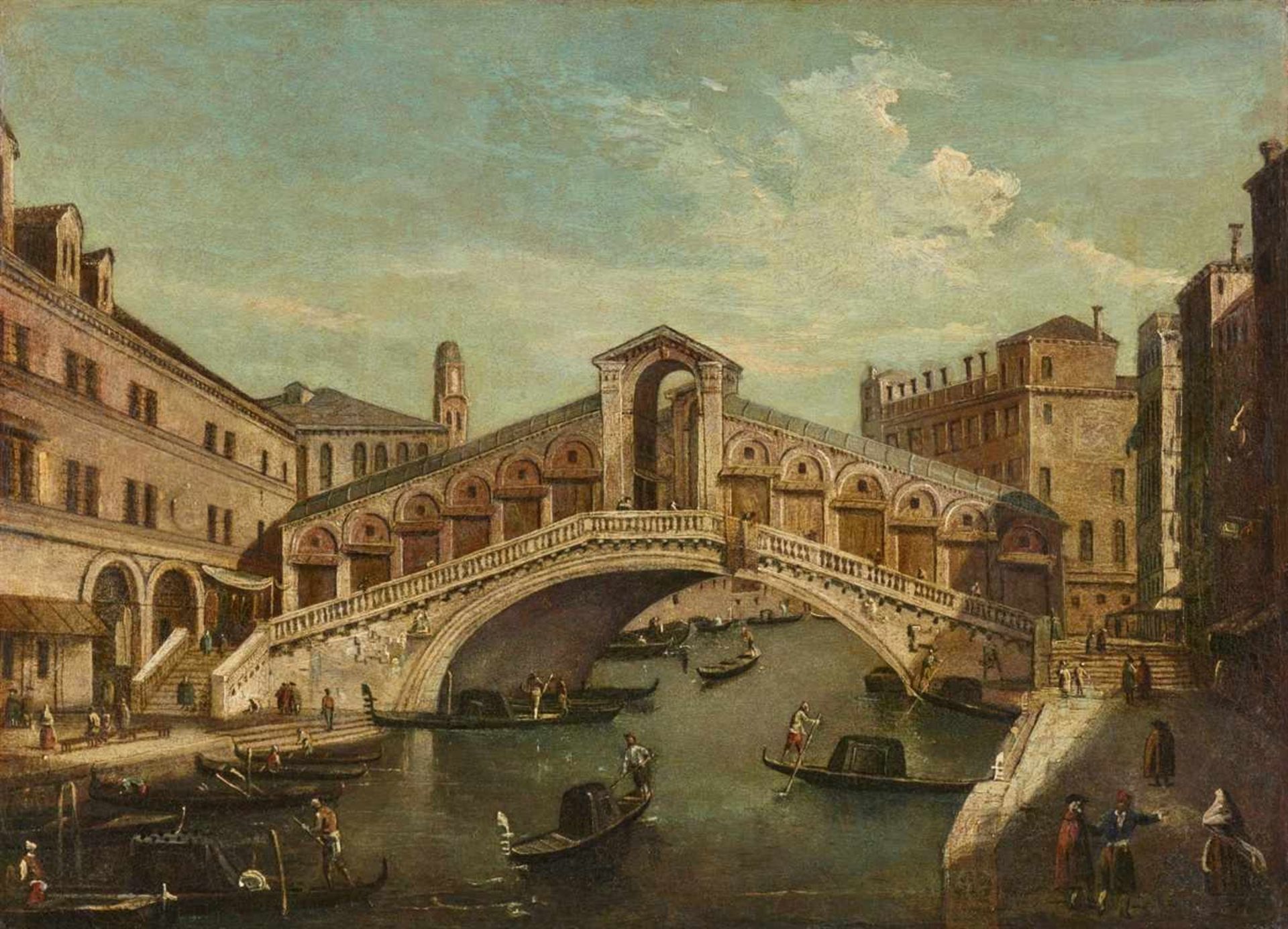Venezianischer Meister um 1800Ansicht der Rialtobrücke