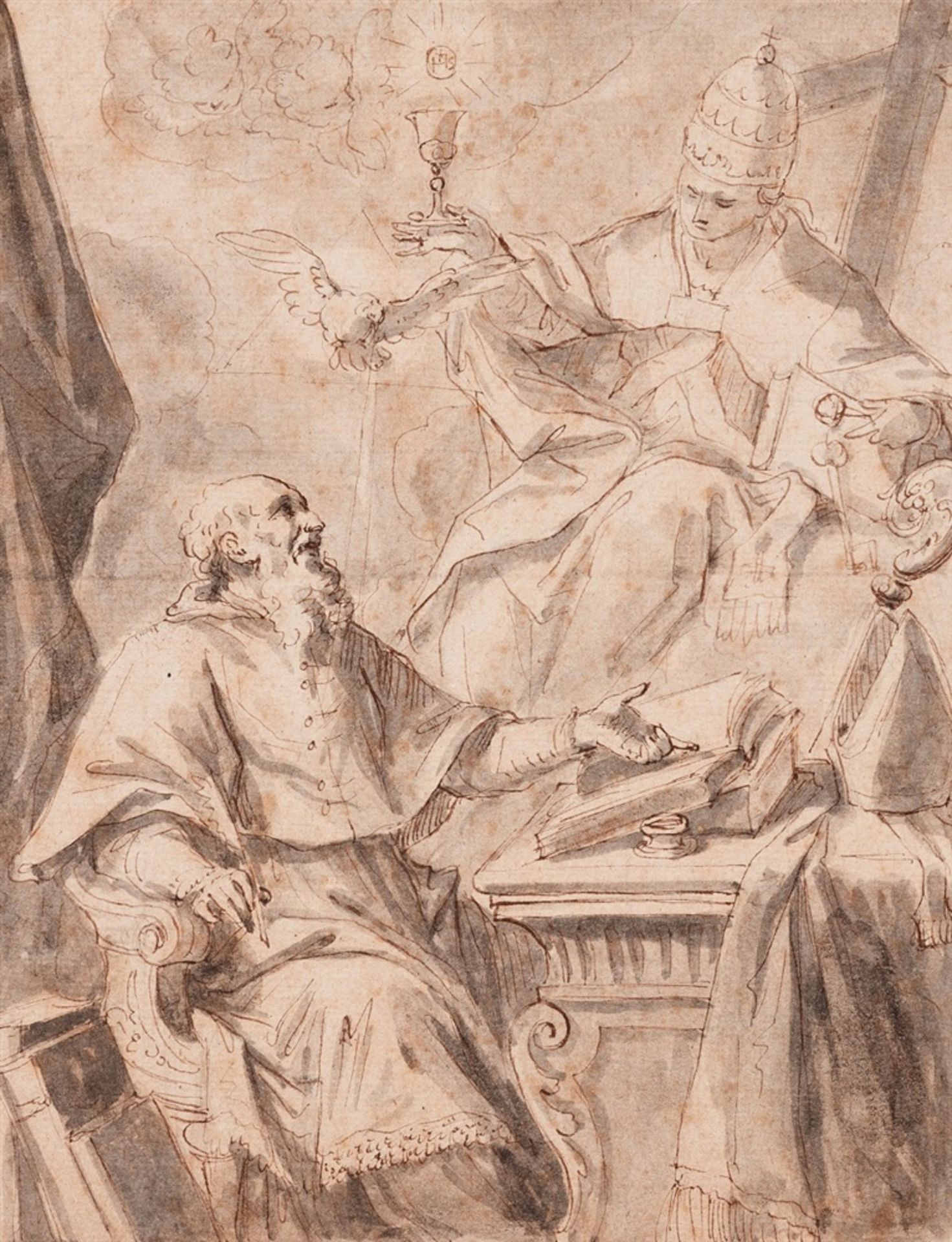 Lodovico Carracci, UmkreisVision eines heiligen Gelehrten