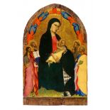 Giovanni del BiondoThronende Madonna umgeben von den Heiligen Johannes, Peter, Paul, Franz vo