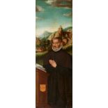 Jan ClaeissensVier Tafeln: Die Hleiligen Lorenz, Georg, Franz von Assisi sowie ein kniender S
