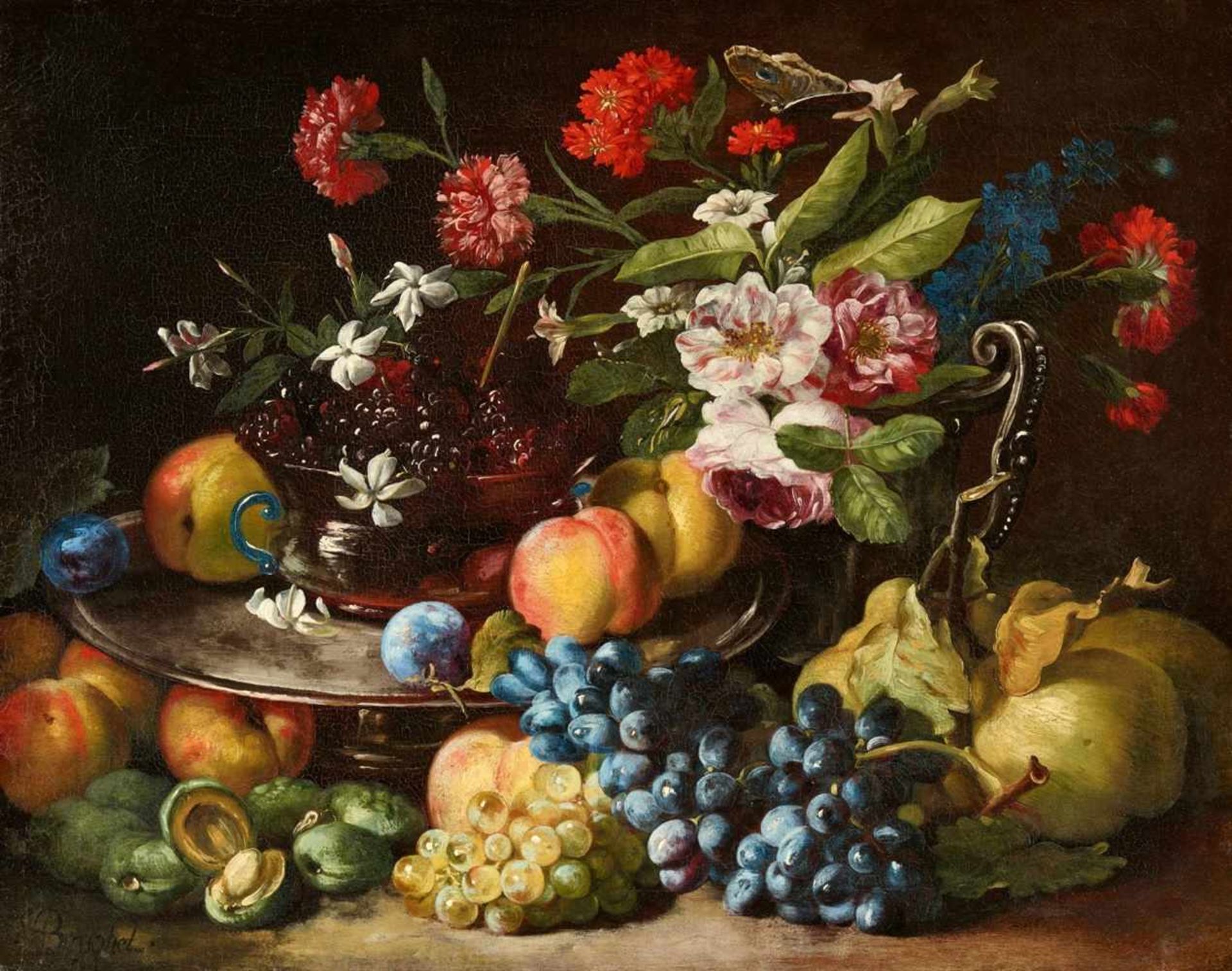 Abraham BrueghelStillleben mit Blumen und Früchten