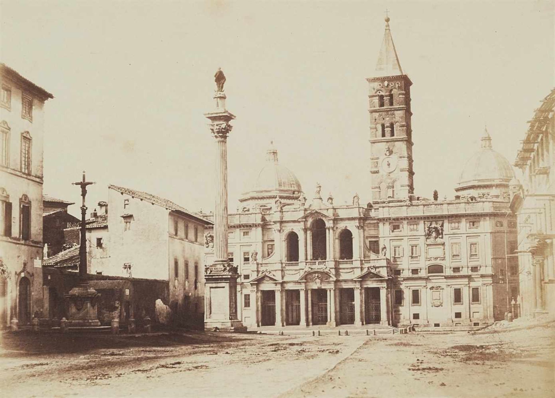 AnonymVier Ansichten von Rom: Konstantinsbogen, Santa Maria Maggiore, Kolosseum, Forum Romanu - Image 2 of 4