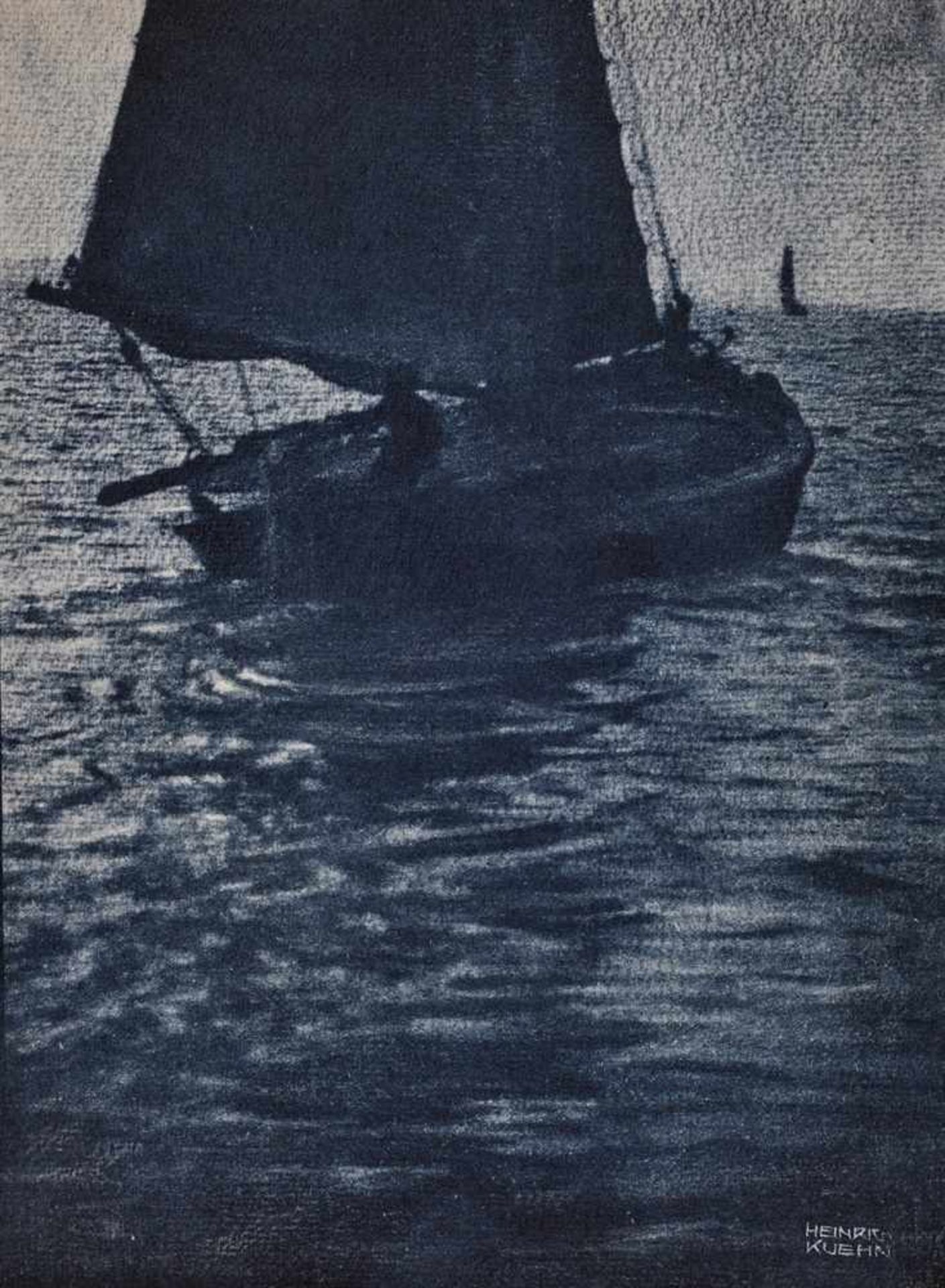 Heinrich KühnAuslaufendes Segelboot
