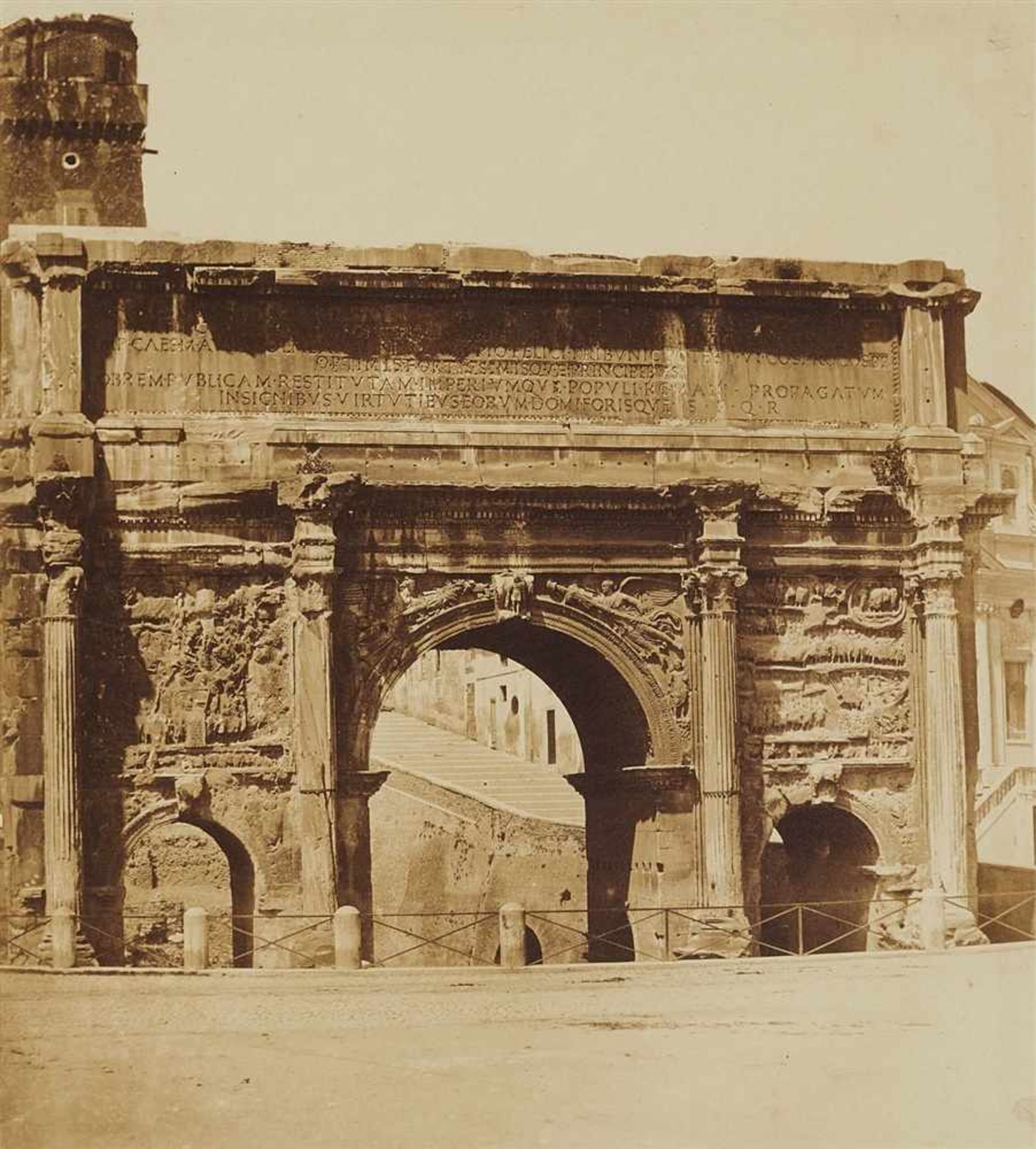 Giacomo Caneva, zugeschriebenSeptimius-Severus-Bogen, Forum Romanum