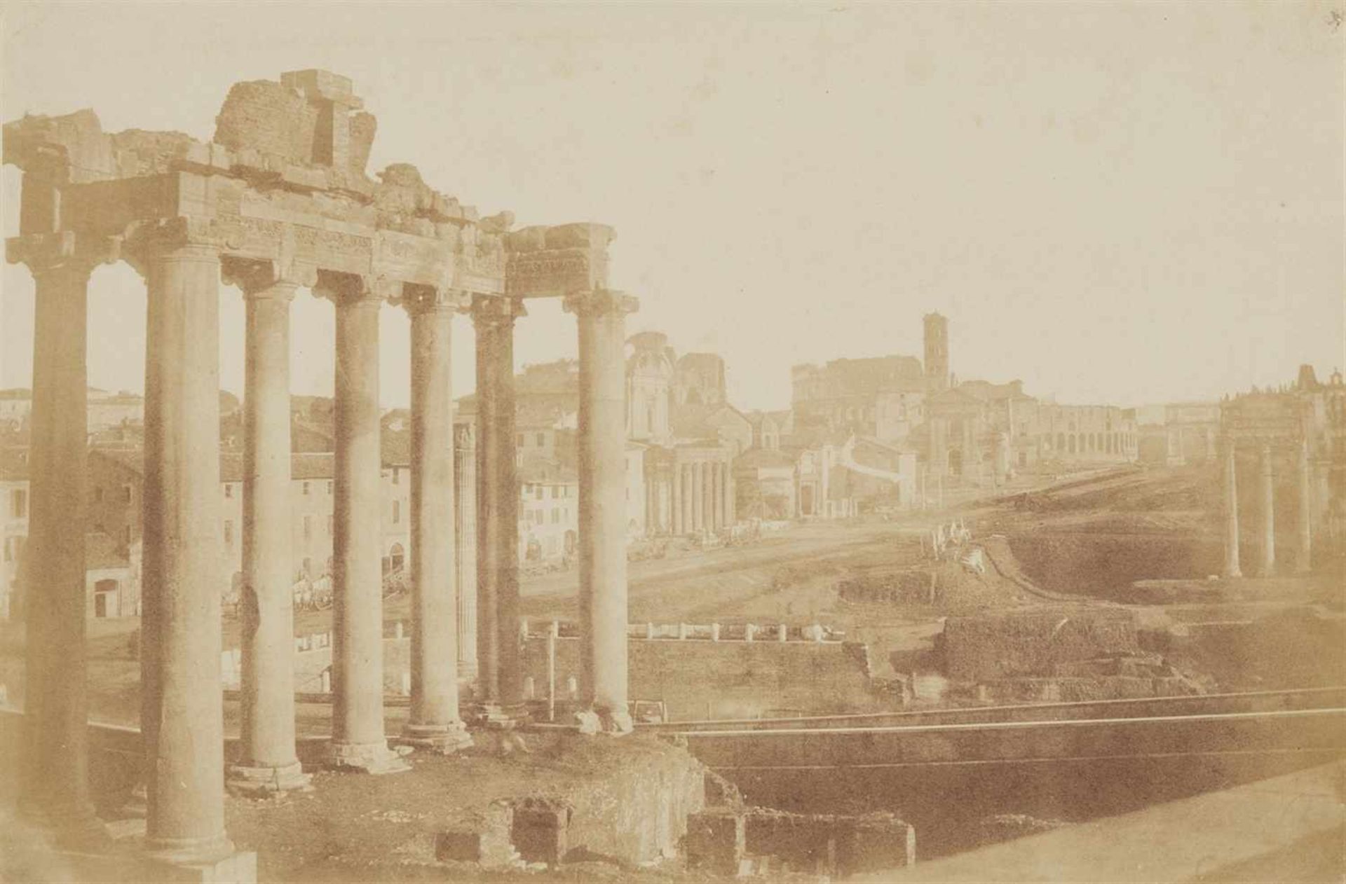 Giacomo CanevaTempel des Saturn, Forum Romanum